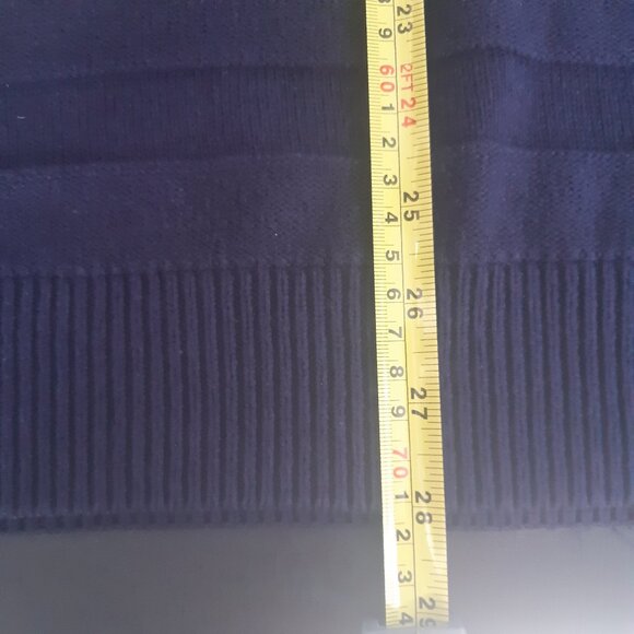 U.S. Polo Association SZ L Royal Blue Men's V-Neck Sweater - Picture 10 of 12